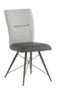 Oakwood 2 x Amari Dining Chair - Light Grey Fabric
