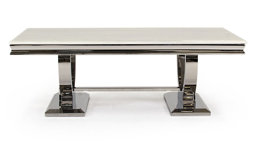 Oakwood Arianna Cream Marble Top Coffee Table