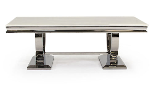 Oakwood Arianna Cream Marble Top Coffee Table