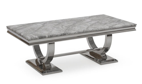 Oakwood Arianna Light Grey Marble Top Coffee Table