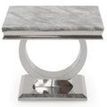 Oakwood Arianna Light Grey Marble Top Lamp Table