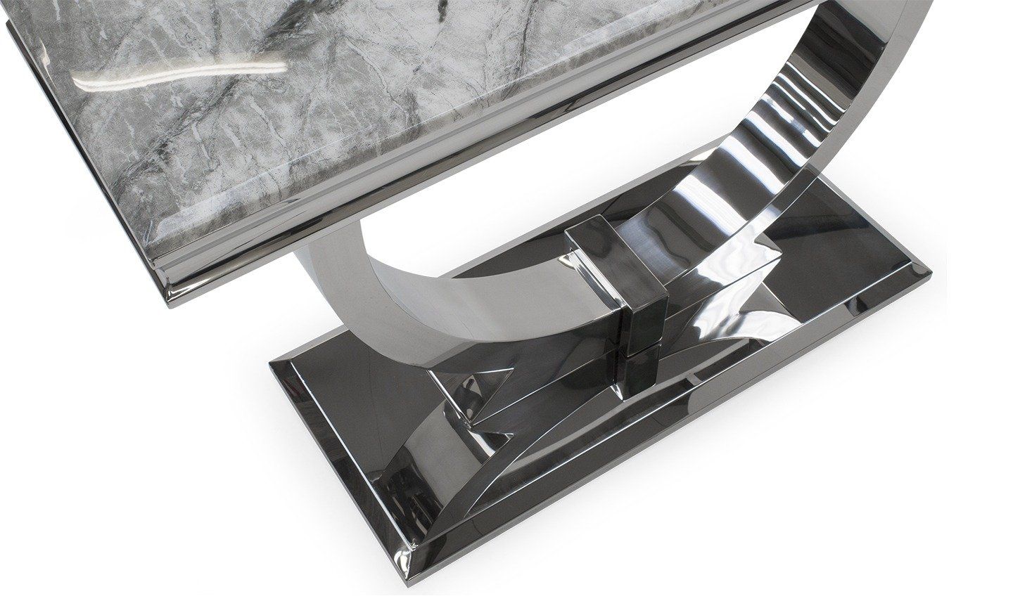 Oakwood Arianna Light Grey Marble Top Console Table
