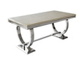 Oakwood Arianna 1.8M Cream Marble Top Dining Table