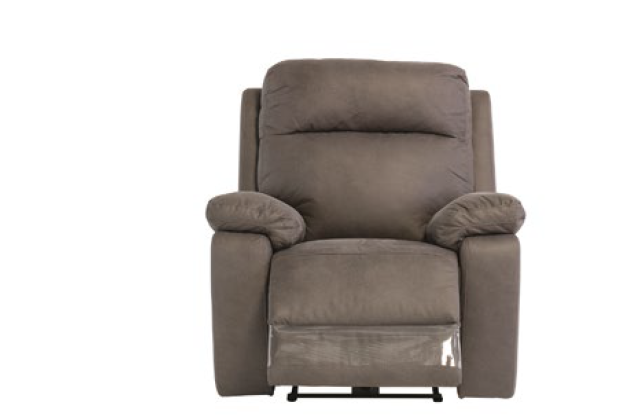 Oakwood Barrow Soft Touch Grey fabric 3 Seater Electric Recliner Sofa