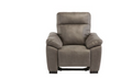 Oakwood Farrah Soft Touch fabric Arm Chair Electric Recliner Sofa