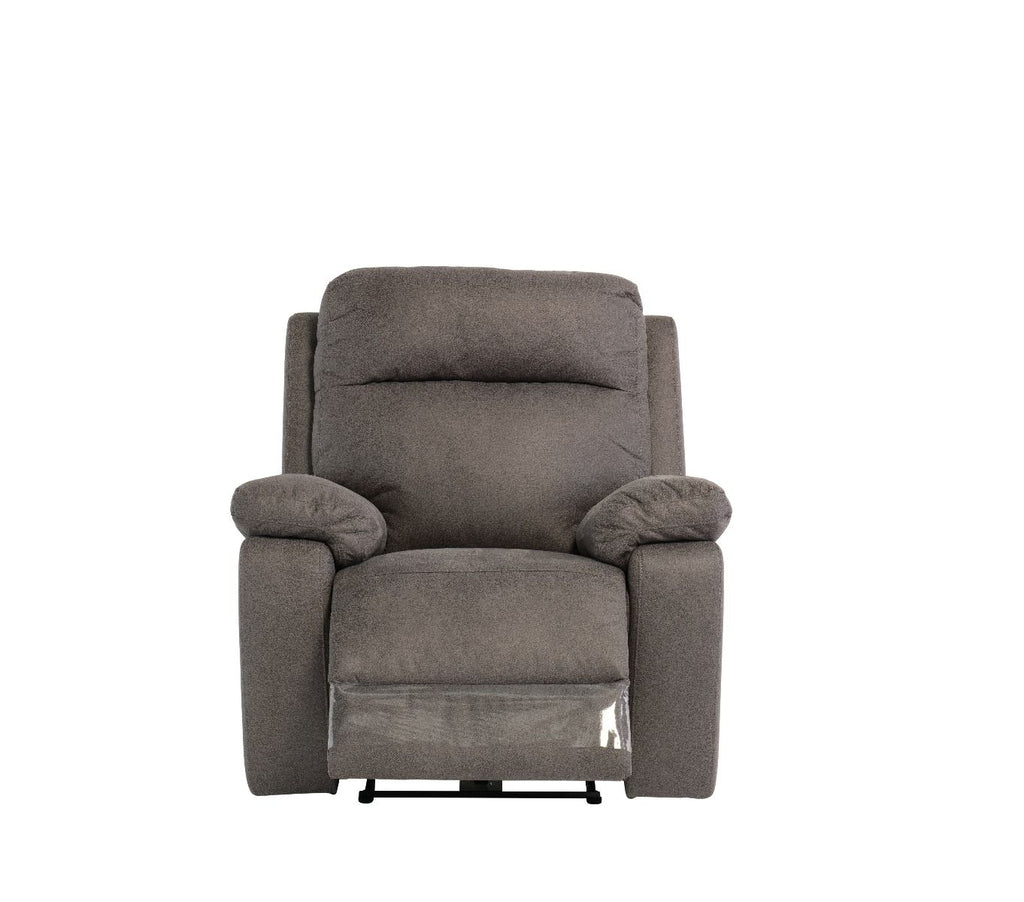 Oakwood Barrow Soft Touch Grey fabric Arm Chair Electric Recliner Sofa