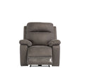 Oakwood Barrow Soft Touch Grey fabric Arm Chair Electric Recliner Sofa