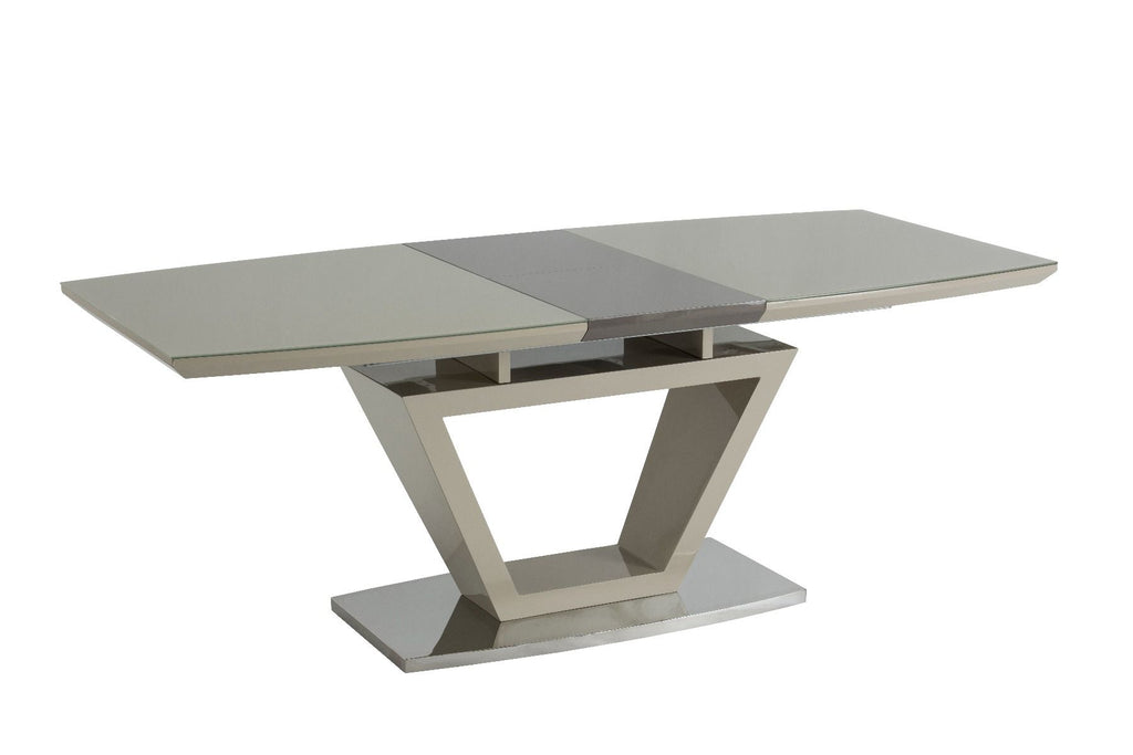 Oakwood Caspen 1.6m (+0.4m) Extending Dining Table - Latte