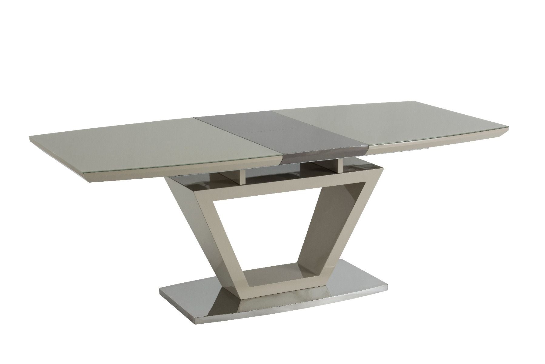 Oakwood Caspen 1.6m (+0.4m) Extending Dining Table - Latte