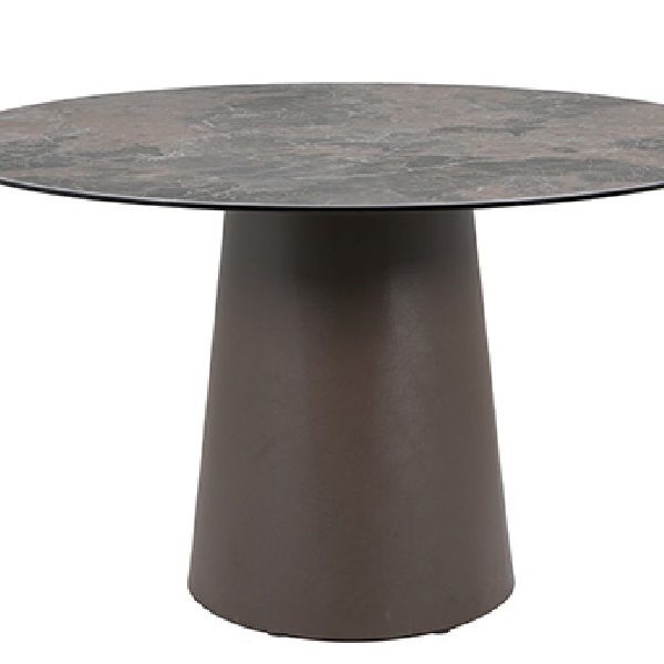 Oakwood Adam Ceramic Espresso Dining Table - 120CM