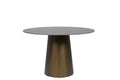 Oakwood Adam Black Sintered Stone Dining Table - 120CM