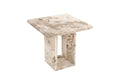 Oakwood Artemis Marble Lamp Table Mottled Mocha