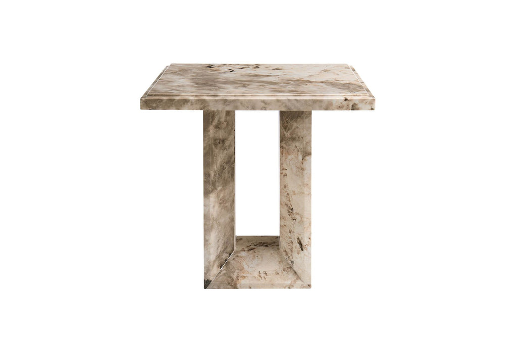 Oakwood Artemis Marble Lamp Table Mottled Mocha