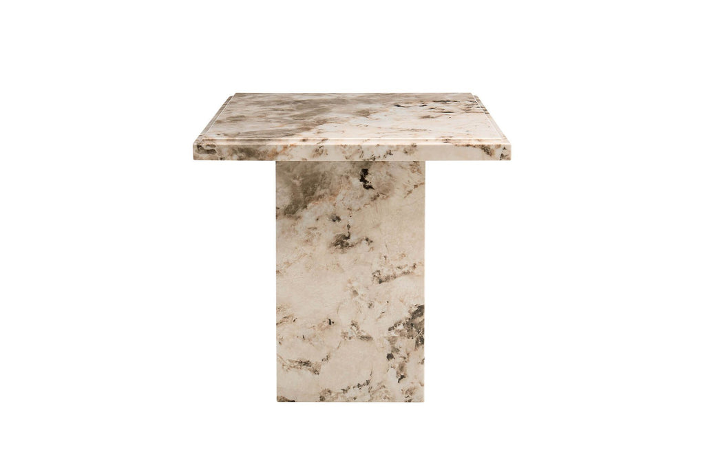 Oakwood Artemis Marble Lamp Table Mottled Mocha