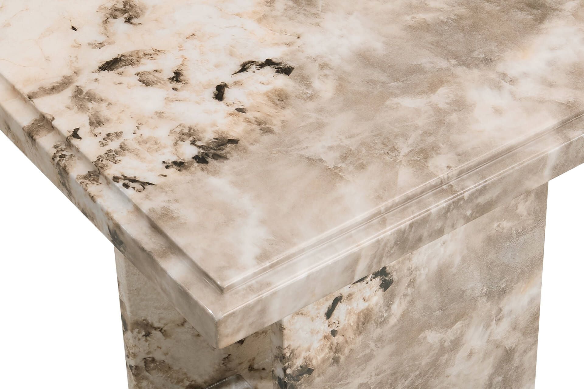 Oakwood Artemis Marble Lamp Table Mottled Mocha