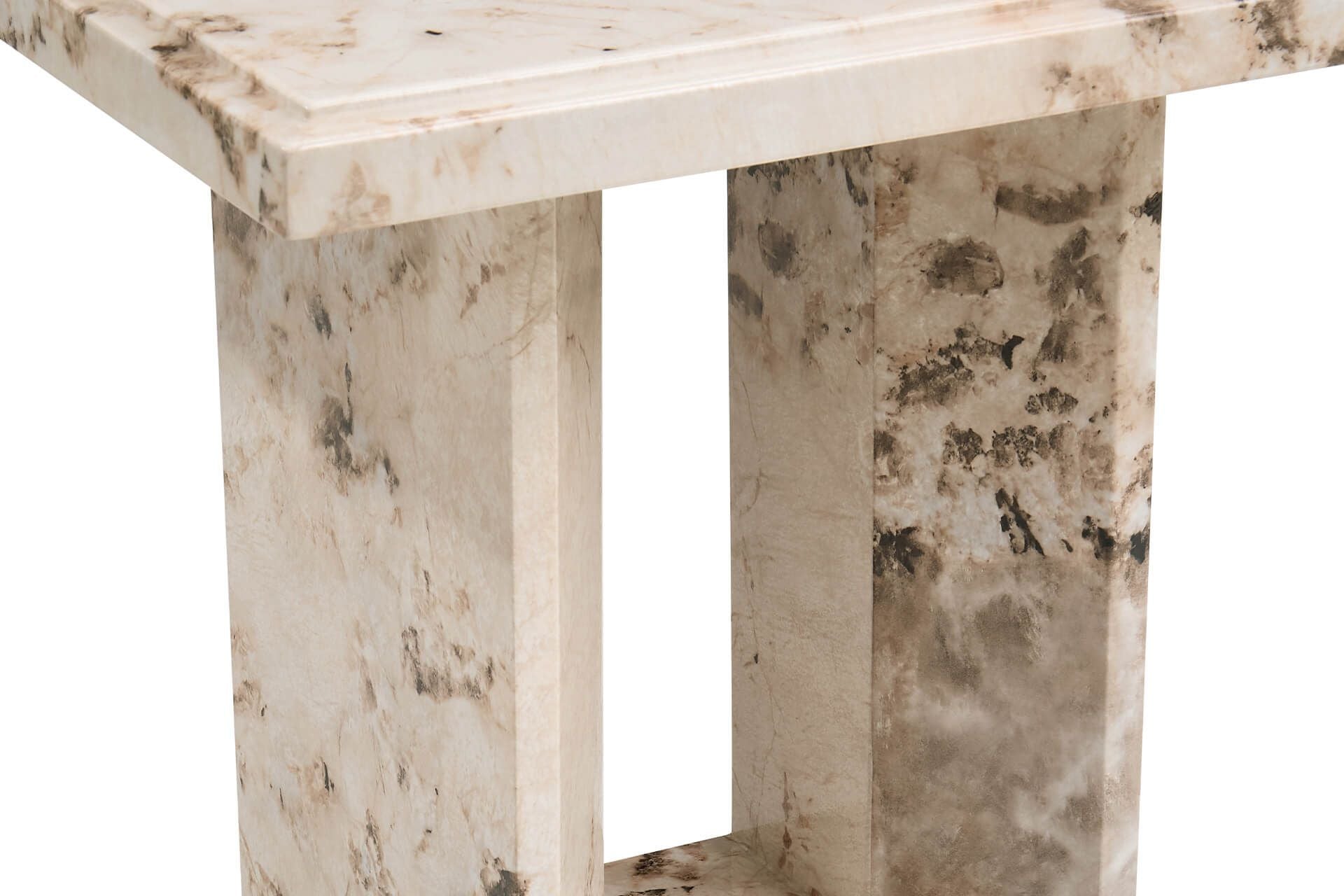 Oakwood Artemis Marble Lamp Table Mottled Mocha