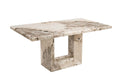 Oakwood Artemis Marble Dining Table 1.6m Mottled Mocha