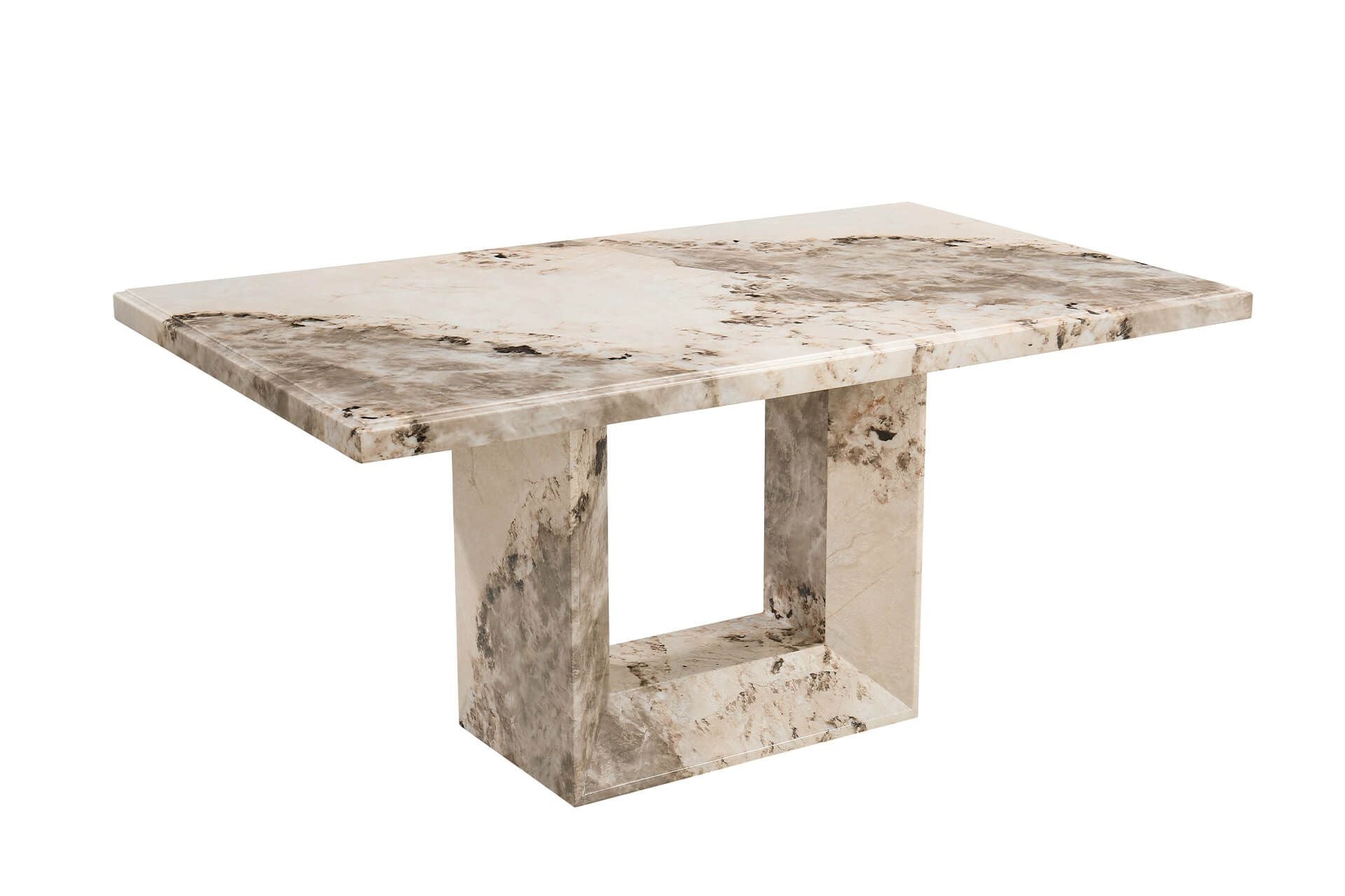 Oakwood Artemis Marble Dining Table 1.6m Mottled Mocha