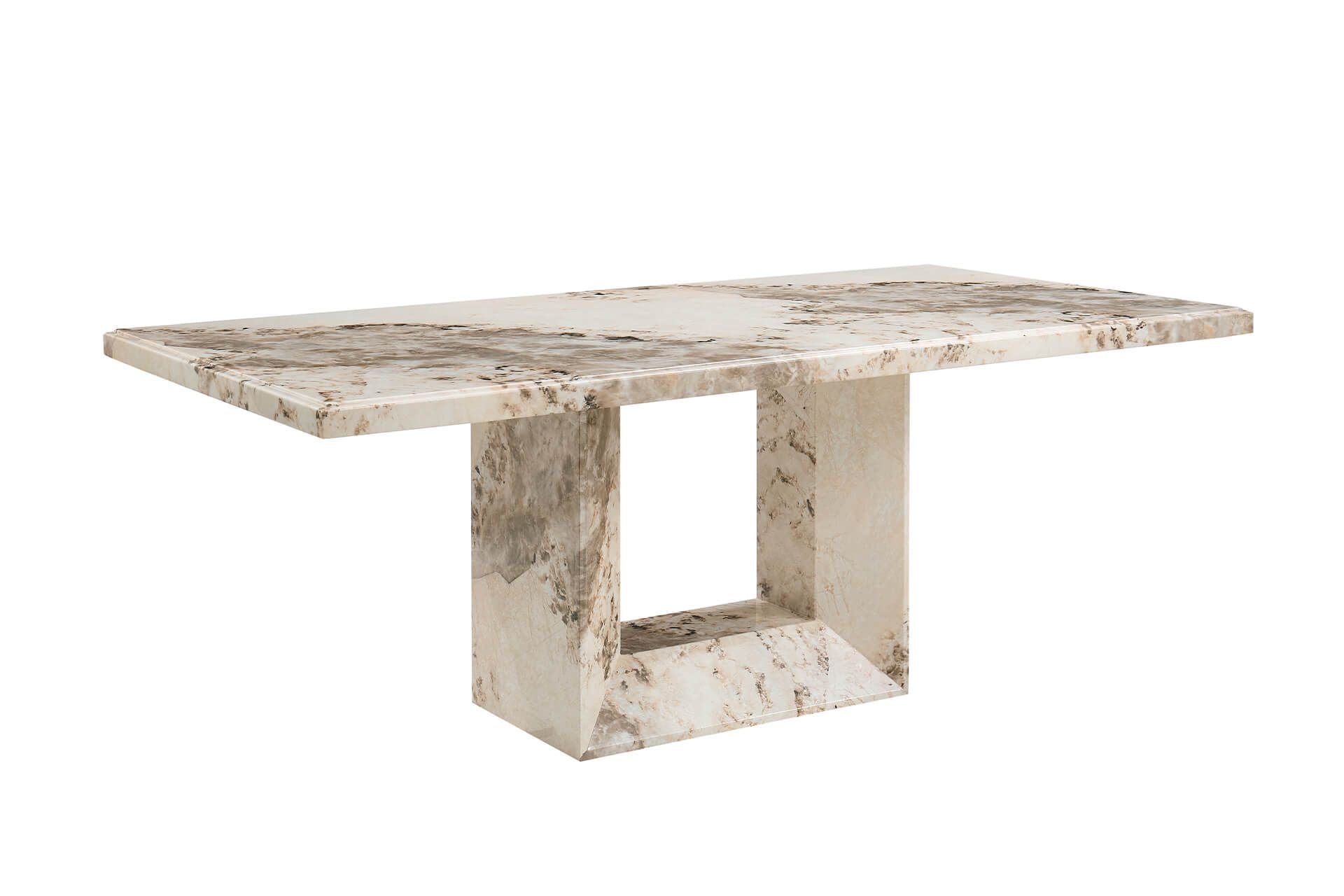Oakwood Artemis Marble Dining Table 2.0m Mottled Mocha