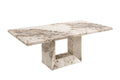 Oakwood Artemis Marble Dining Table 2.0m Mottled Mocha