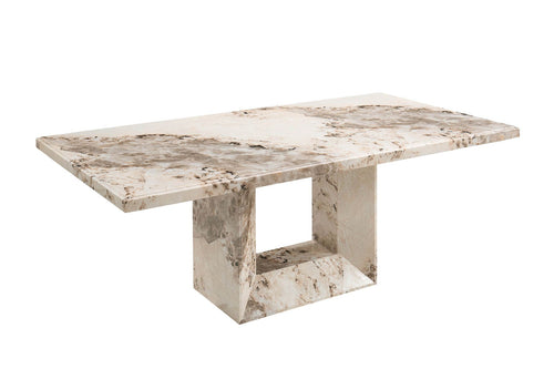Oakwood Artemis Marble Dining Table 2.0m Mottled Mocha
