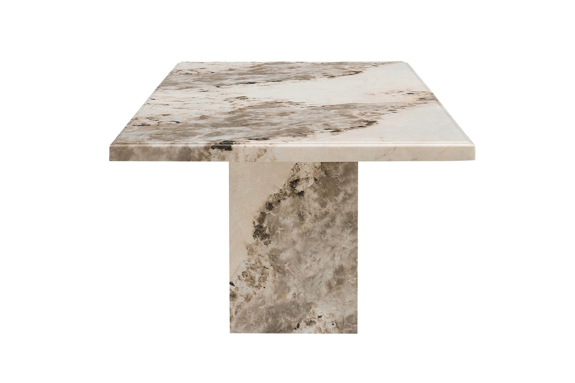 Oakwood Artemis Marble Dining Table 2.0m Mottled Mocha