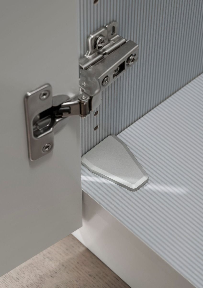 Oakwood Wiemann Quito Champagne and Champagne Glass With Mirror 5 Door Wardrobe - 250CM