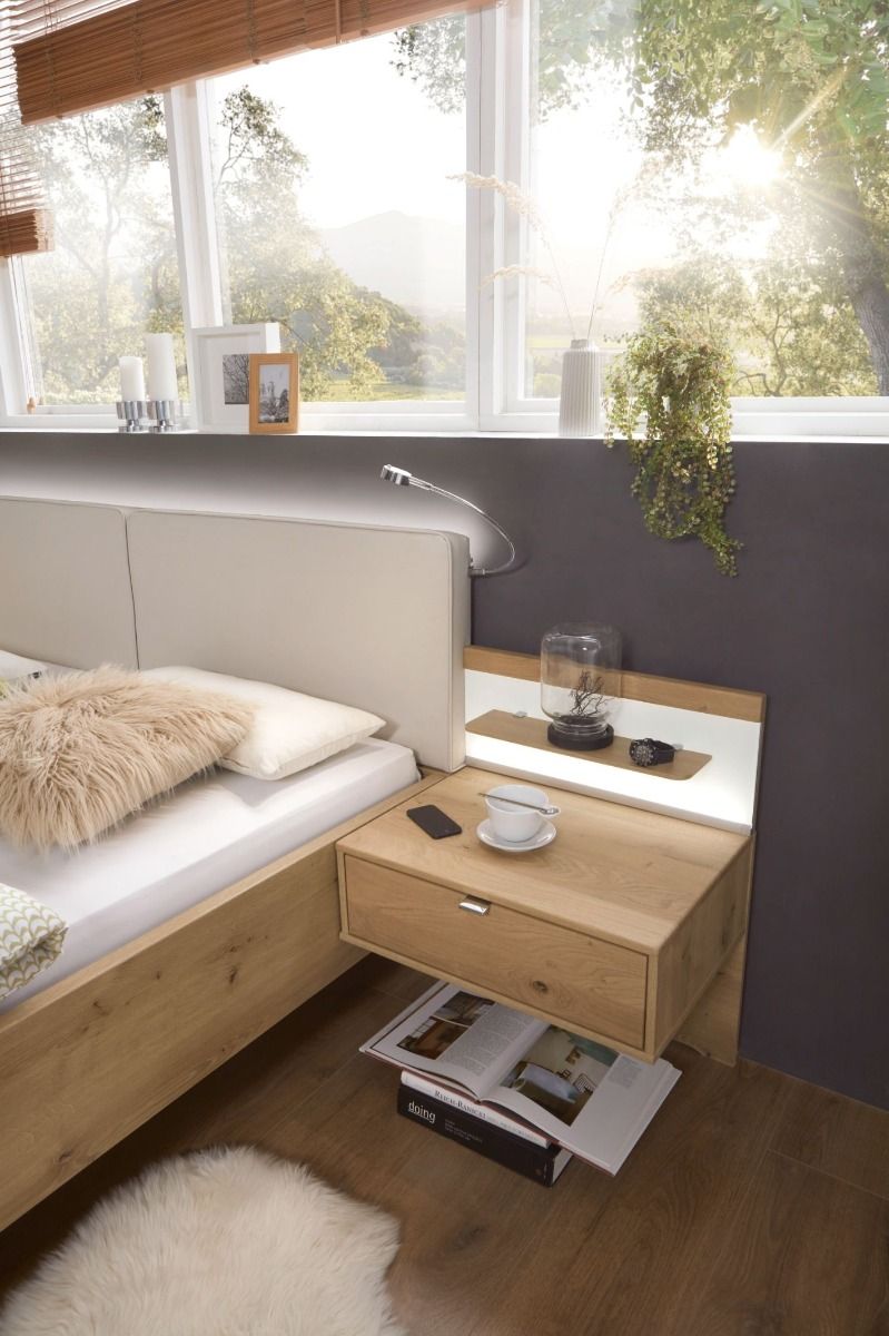 Oakwood Wiemann Bari Semi Solid Bianco oak Hinged Door Wardrobe