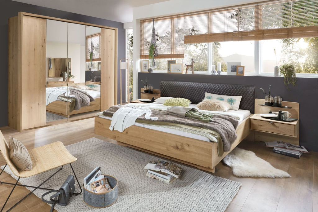 Oakwood Wiemann Bari Semi Solid Bianco oak Hinged Door Wardrobe