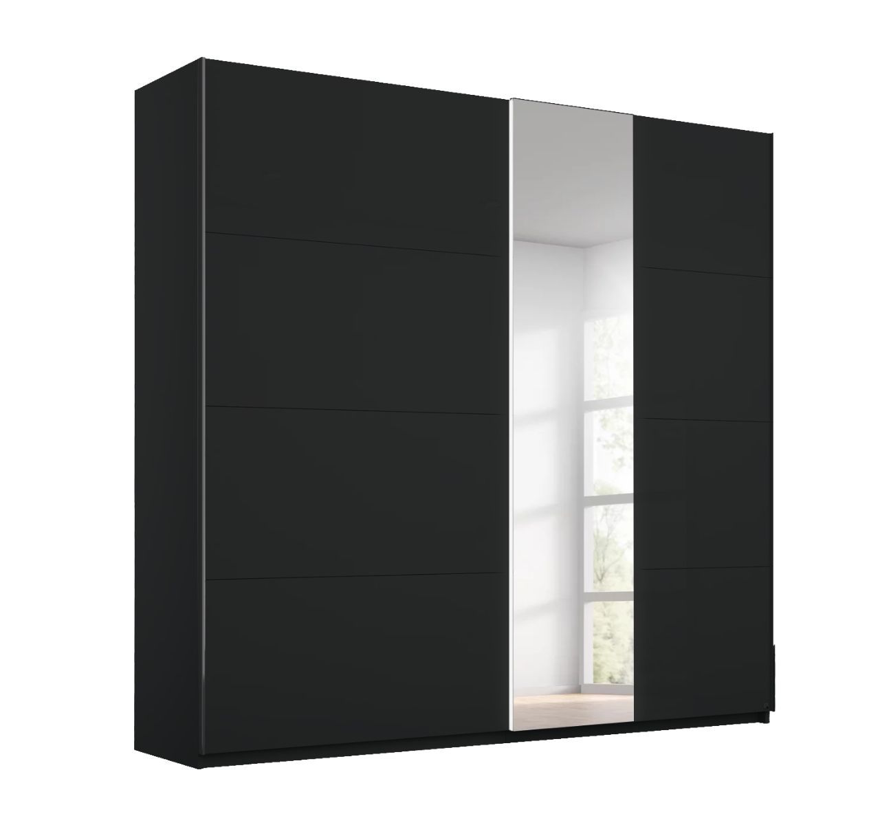 Oakwood Rauch Miramar Perth Graphite Sliding Door Wardrobe