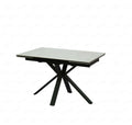 Oakwood Phoenix Small Ceramic Grey Marble Top Ext Dining Table