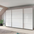 Oakwood Rauch Quadra White 315CM Wide 3 Sliding Door Wardrobe