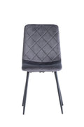 Oakwood 4 x Stella Velvet Dining Chair - Grey