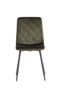 Oakwood 4 x Stella Velvet Dining Chair - Juniper Green