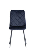 Oakwood 4 x Stella Velvet Dining Chair -Deep Blue