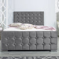 Oakwood Bergamo Upholstered Bed Frame With Mattress