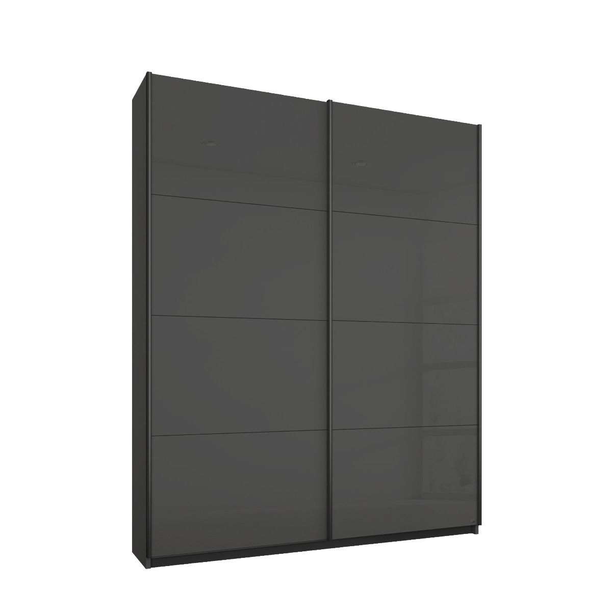 Oakwood Rauch Quadra Silk Grey Glass 2 Gliding Door Wardrobe