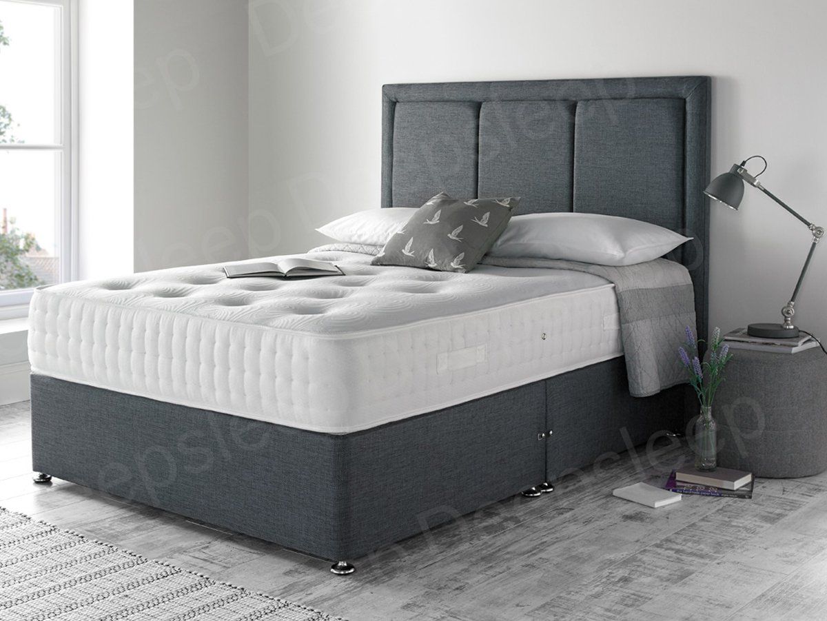 Oakwood Bronze 1500 Fabric Upholstered Mattress Divan Set