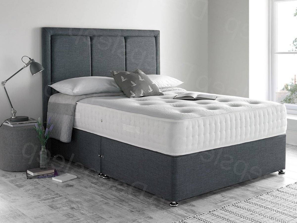 Oakwood Bronze 1500 Fabric Upholstered Mattress Divan Set