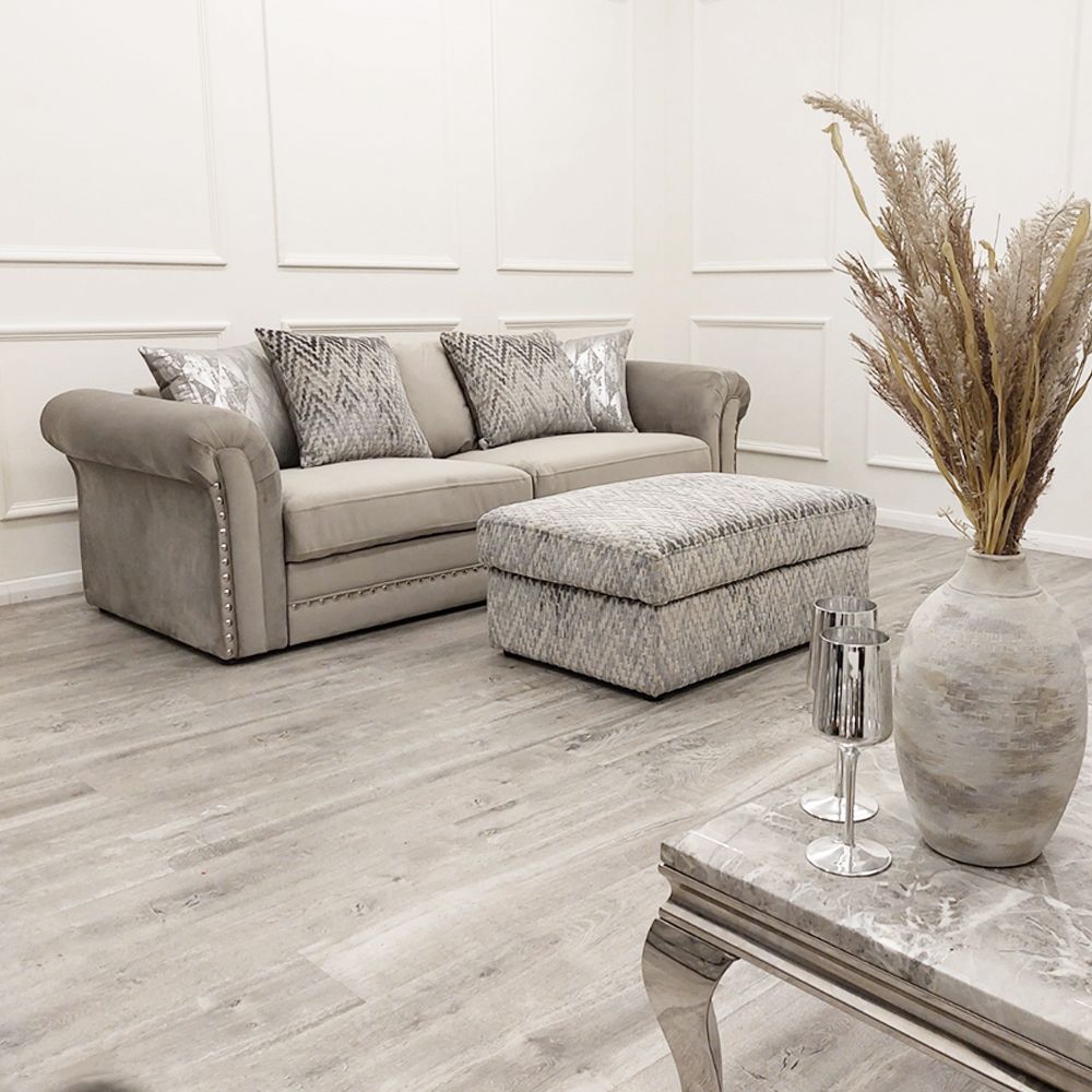 Oakwood Brooklyn 3 Seater Fabric Sofa