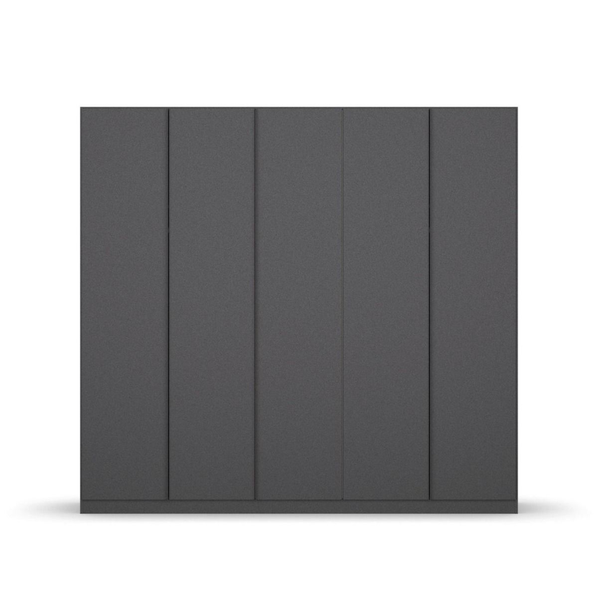 Oakwood Rauch Monostar Metallic Grey 5 Door Hinged Wardrobe W226CM