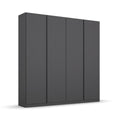 Oakwood Rauch Monostar Metallic Grey 4 Door Hinged Wardrobe W181CM