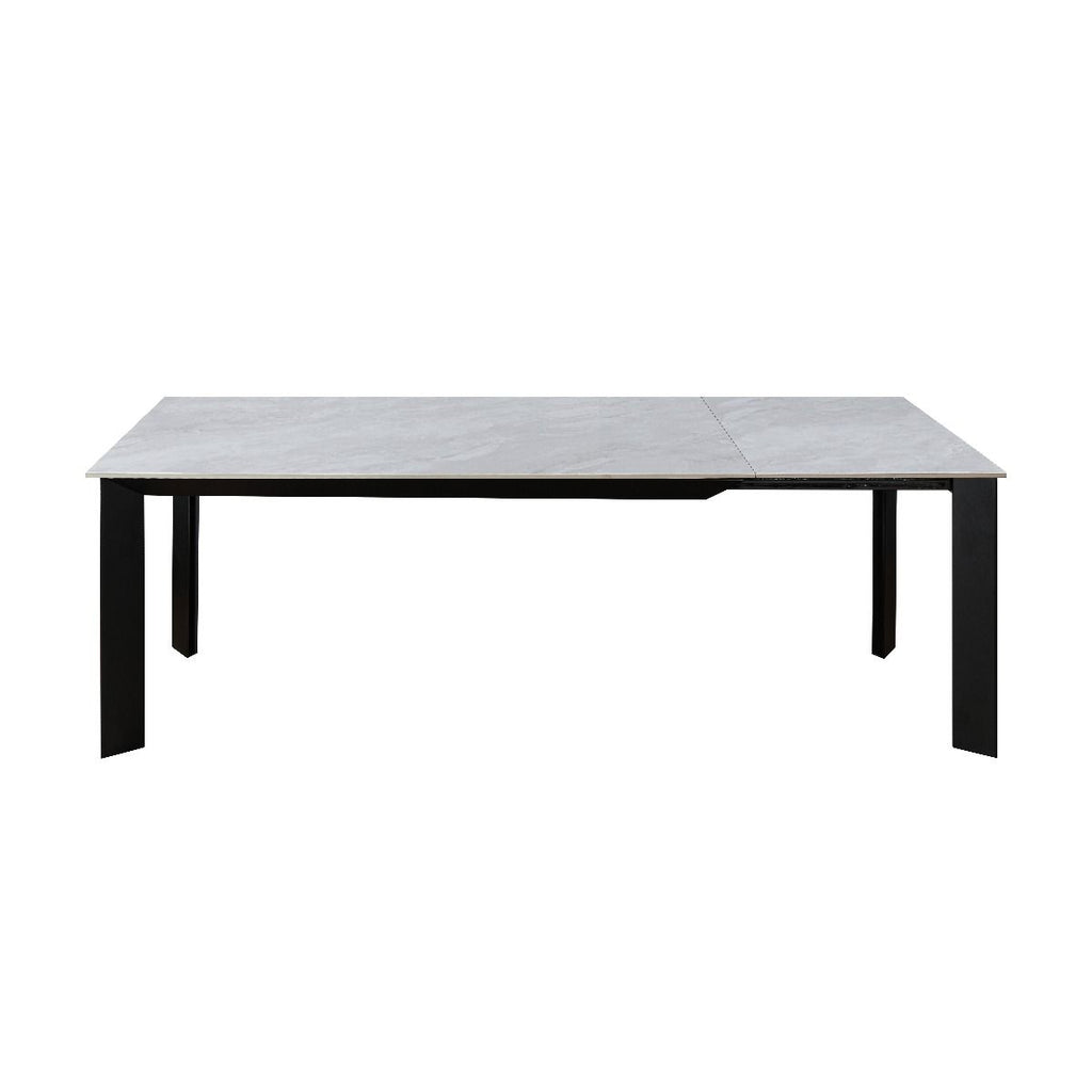 Oakwood Amador Ceramic Pearla Grey 160/220cm Extending Dining Table Set