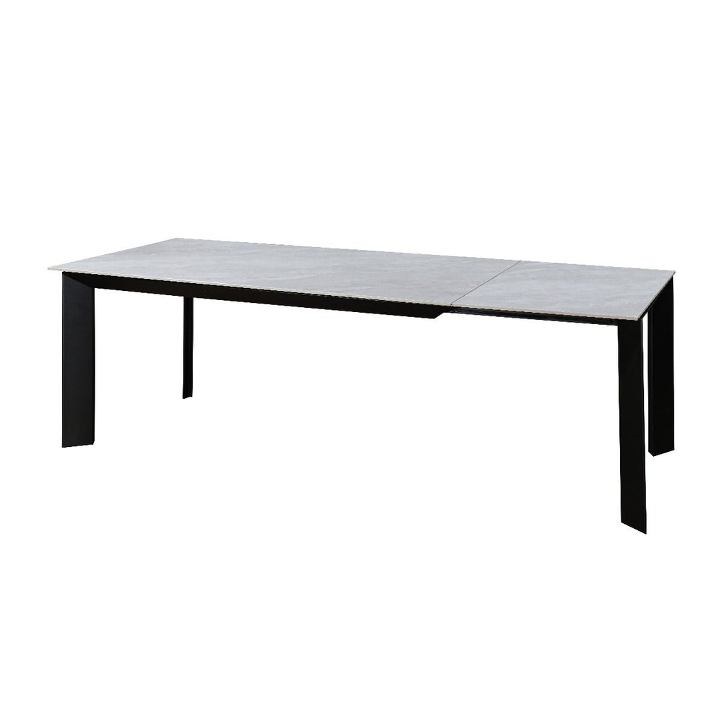 Oakwood Amador Ceramic Pearla Grey 160/220cm Extending Dining Table Set