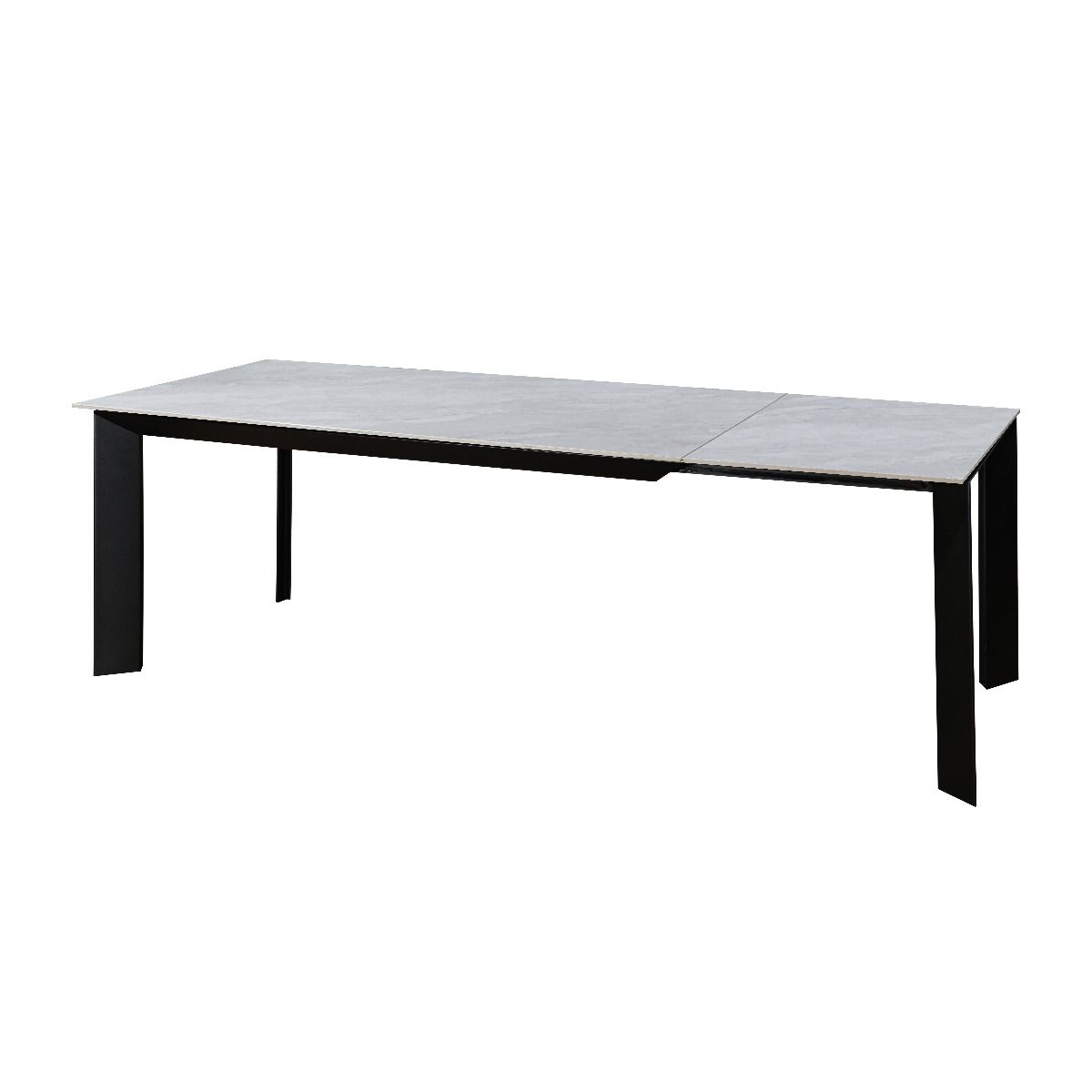 Oakwood Amador Ceramic Pearla Grey 160/220cm Extending Dining Table Set