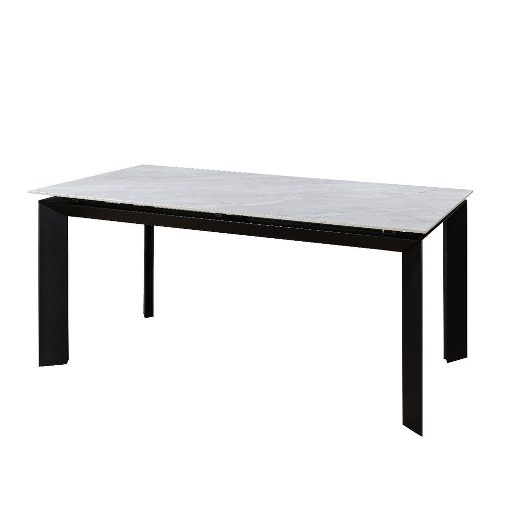 Oakwood Amador Ceramic Pearla Grey 160/220cm Extending Dining Table Set