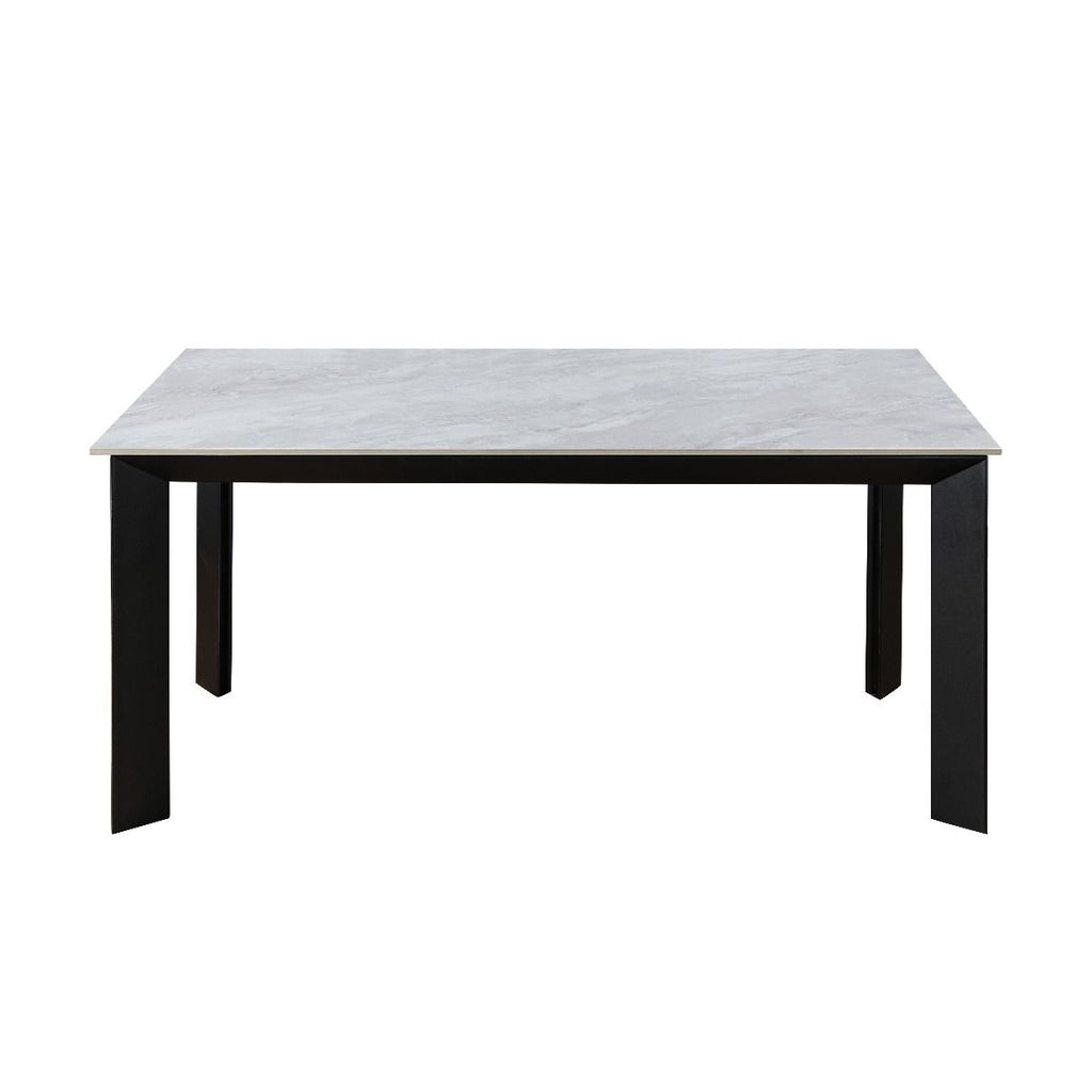 Oakwood Amador Ceramic Pearla Grey 160/220cm Extending Dining Table Set