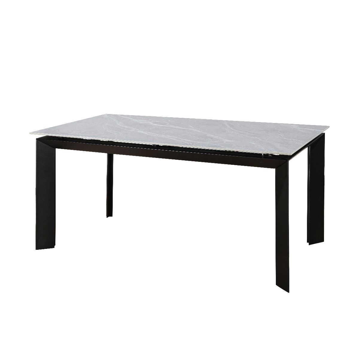 Oakwood Amador Ceramic Argento Grey 160/220cm Extending Dining Table Set