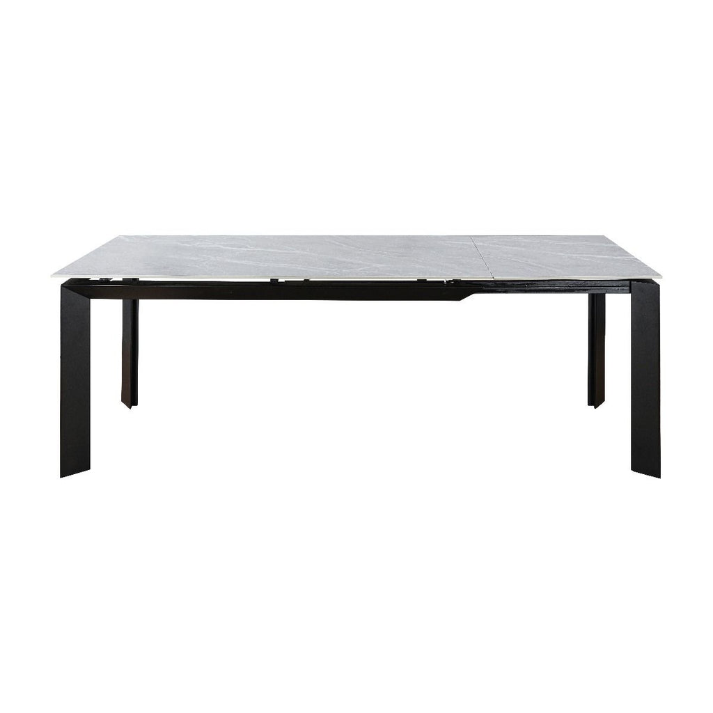 Oakwood Amador Ceramic Argento Grey 160/220cm Extending Dining Table Set