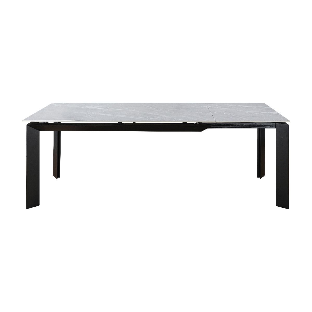 Oakwood Amador Ceramic Argento Grey 160/220cm Extending Dining Table Set